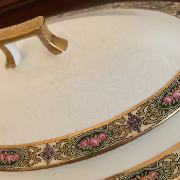 Homer Laughlin Vandemere Oval Lidded Vegetable Serving Bowl & Platter - Picture 6 of 14